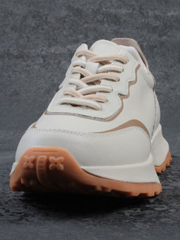 03-YC353-1 BEIGE Кроссовки женские (натуральная кожа)