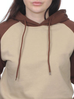 NOE103 BROWN/BEIGE Костюм спортивный женский (хлопок 90%, полиэстер 10%) - Fashion фото 4