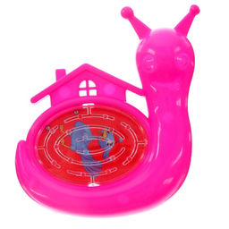 Цена за 12 шт. Головоломка-пинбол Улитка, цвета МИКС