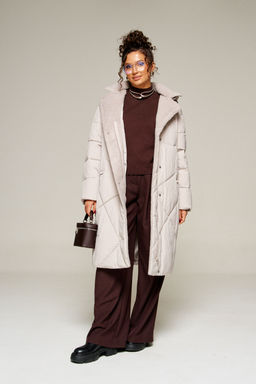 Пальто Beautiful Free 8024 жемчуг