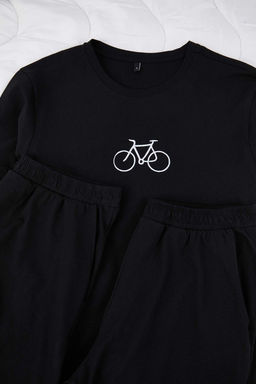 TRENDYOL MAN Gri - Bordo Regular Fit Nak?sl? Orme 3 lu Pijama Tak?m? TMNAW25PT00024 - Trendyolmilla фото 14