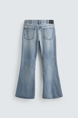 JEANS FLARE FIT ROTOS / Azul claro - Zara фото 8