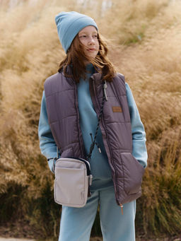 Жилет со съемным капюшоном Темный шоколад 7+