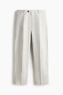 Pantal?n de traje en mezcla de lino Regular Fit