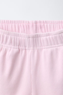 CONJUNTO RIB LAVADO CAMISETA NADADORA Y BERMUDA / Rosa - Zara фото 8