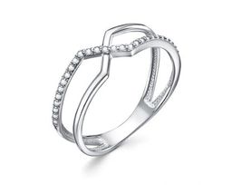 Кольцо из серебра куб.циркон., В10-1294