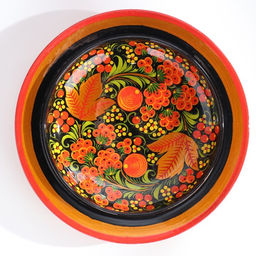 Масленка «Круг», 15×12 см, дерево хохлома