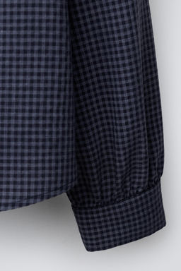 GINGHAM SHIRT WITH RUFFLE TRIMS - Zara фото 4