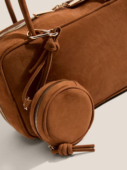 Женская сумка с ручками CALZETTI Артикул 4792814, коричнево-оранжевый - Tendance фото 2