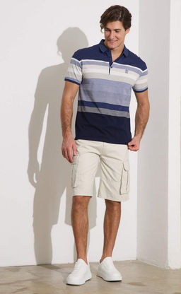 Футболка-поло F211-07-564b blue - Fine joyce фото 8