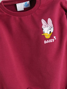 Bisiklet Yaka Daisy Duck Bask?l? K?z Bebek Tak?m