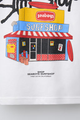 SURF SHOP PRINT T-SHIRT - Zara фото 4