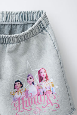 BERMUDA FELPA EFECTO LAVADO KPOP DEMON HUNTERS NETFLIX  / Gris medio - Zara фото 5