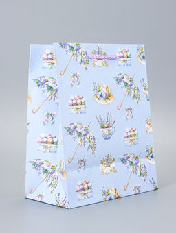 Цена за 2 шт. Пакет подарочный ламинированный Зонтик 18?22.3?10 см