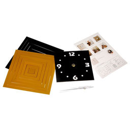 Часы настенные интерьерные «Квадратиш», 3D, наклейка, циферблат d=15 см