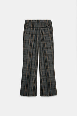 CHECK TROUSERS - Zara фото 7
