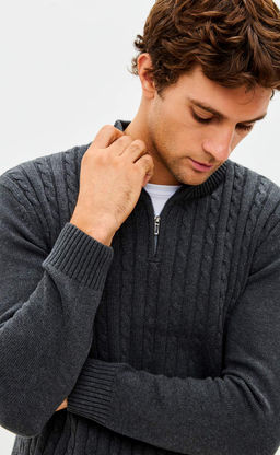 Джемпер F521-1565 d.grey melange - Fine joyce фото 9