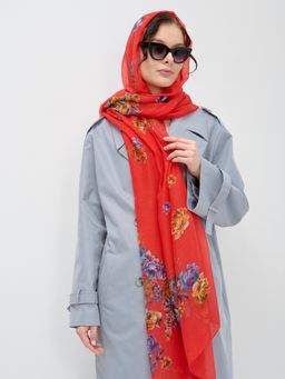 хлопок с вискозой Большой, красивый палантин - Tantino фото 5