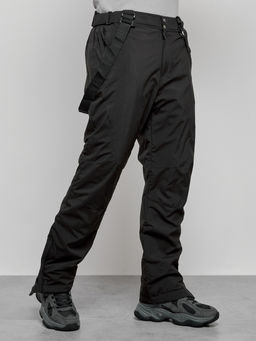 Полукомбинезон утепленный мужской зимний горнолыжный черного цвета 7431Ch - Colannia фото 34