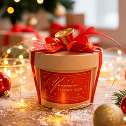 Чай в подарочной крафт-упаковке "Уютного Нового года", чёрный с чабрецом, 50 г.