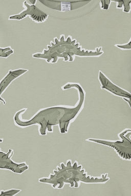 Crockid _ К 1552/шалфей,дино рисунки пижама дет  фото 2