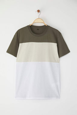 TRENDYOL MAN Siyah Regular/Normal Kesim Renk Bloklu %100 Pamuklu T-Shirt TMNSS24TS00076 - Trendyolmilla фото 2