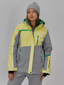 Горнолыжная куртка Chunmai 709J женская желтая утеплитель 380–480 г/м²