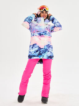 Женская горнолыжная сноубордическая куртка Alpha Endless Ultra Chaleur SNB 423/316_9 Разноцветный  фото 22