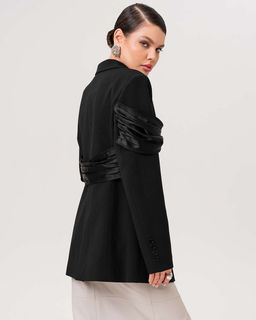 Пиджак приталенный с драпировкой JP001 - Sahar art lab фото 7