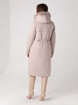 24414 Пальто бежевый - Dizzyway фото 5