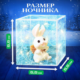 Снежный ночник своими руками Кролик - Эврики фото 12