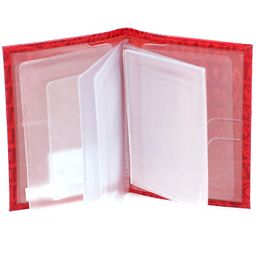 Обложка для автодокументов Cayman-В 122К натуральная кожа красный КЛ (96) 169704  фото 2