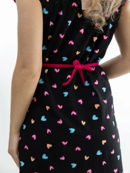 Халат женский, цвет черный