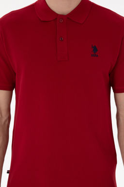 Erkek Regular Fit Polo Yaka Bordo Basic Ti__rt Sepette S_rpriz _ndirim - U.s. polo assn фото 6
