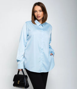 Рубашка #ОКТ085005, голубой