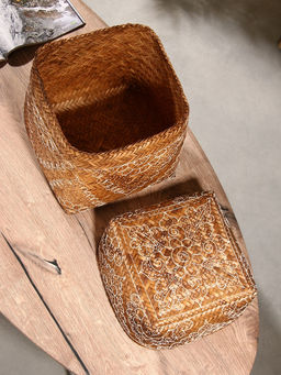 Корзинка плетёная «Марокко», 23×23×30 см