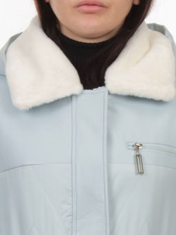 M24-096 BLUE Куртка демисезонная женская (100 гр. холлофайбер) - Fashion фото 4