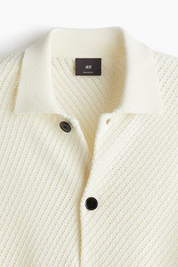 Cardigan en punto pointelle Regular Fit - H&m фото 6