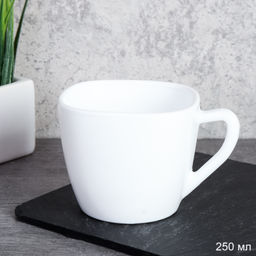 Кружка 6 штук 250 мл квадратная белая / FXB220 (WHITE)/SP220 (white) /уп 12