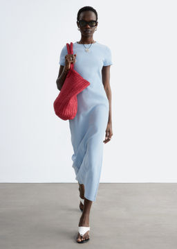 Vestido de punto de largo midi - H&m фото 4