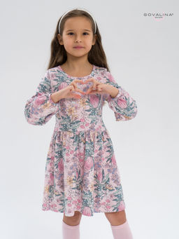 Платье Моана сирень на розовом - Sovalina фото 7