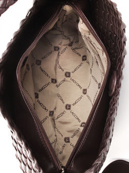 LACCOMA сумка СУ1053-2-темно-коричневый эко кожа хлопок  фото 4