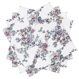 Сиреневый букет К Комплект столовый 4пр: салфетка сервировочная 45х45см, хлопок Премиум 186г/м2, Домашняя мода (Россия)  фото 2