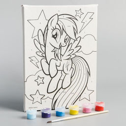 Картина по номерам, 21 х 15 см Радуга Дэш, My Little Pony - Hasbro фото 2