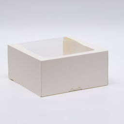 Цена за 5 шт. Кондитерская упаковка с окном, белая, 21 х 21 х 10 см - Simaland фото 2