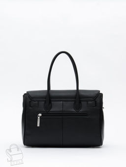 Сумка женская кожаная 1081M black Polina&Eiterou