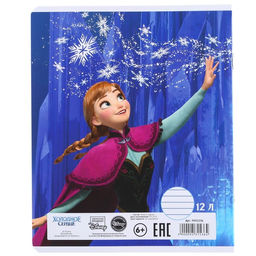 Цена за 10 шт. Тетрадь 12 листов, 5 видов МИКС, линейка, Холодное сердце - Disney фото 11