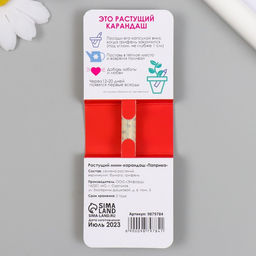 Растущий карандаш подарочный «Острота стимулирует настроение: Паприка», mini, простой чернографитный