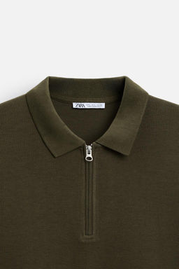 ZIP COLLAR POLO SHIRT - Zara фото 25