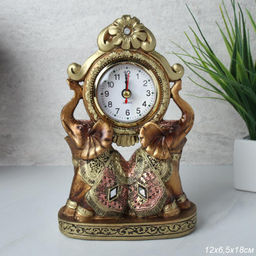 Часы статуэтка Слоны / 7153B /уп 48/ - ГалеонТрейд фото 2